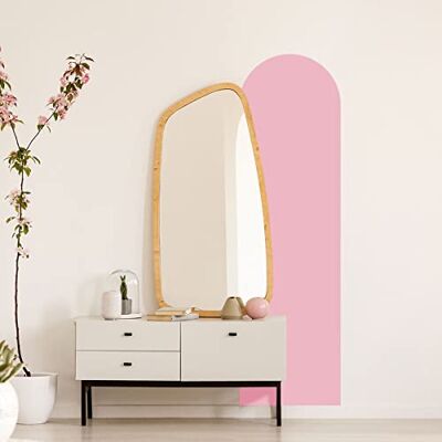 Ambiance Sticker Adhesivo de Arco de Arte Moderno y Sencillo para Sala de Estar, Papel Pintado Bohemio Grande para Decorar Dormitorio L58 x H200 cm Rosa Empolvado Ambiance Sticker Adhesivo de Arco de Arte Moderno y Sencillo para Sala de Estar, Papel Pintado Bohemio Grande para Decorar Dormitorio L58 x H200 cm Rosa Empolvado