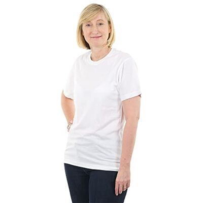 Baker Ross Camisetas Dyo adulto (Grande) Pack de 2, Camisetas blancas de algodón para personalizar Baker Ross Camisetas Dyo adulto (Grande) Pack de 2, Camisetas blancas de algodón para personalizar