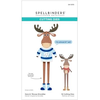 Spellbinders Troqueles grabados Christmas Friends-Dancin' Moose Klondike, uno Spellbinders Troqueles grabados Christmas Friends-Dancin' Moose Klondike, uno