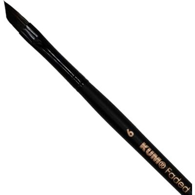 KUM Pincel para acuarela Faded, angular, tamaño 6 KUM Pincel para acuarela Faded, angular, tamaño 6