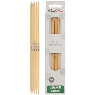 KnitPro - Bambú 20 cm 3.75 mm US5 - Aguja de punto KnitPro - Bambú 20 cm 3.75 mm US5 - Aguja de punto