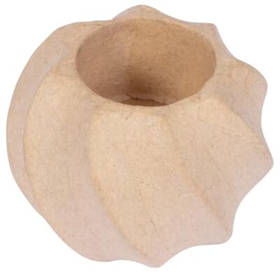 décopatch Bougeoir rond torsadé 7x7x6 cm Lot de 5 décopatch Bougeoir rond torsadé 7x7x6 cm Lot de 5