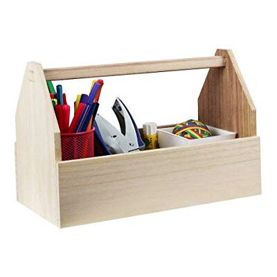 Artemio Caja de Herramientas de Madera, 30 cm, Madera, Beige, 30 cm Artemio Caja de Herramientas de Madera, 30 cm, Madera, Beige, 30 cm