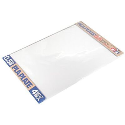 Tamiya Placa de plástico de 0,5 mm, 4 Unidades, 257 x 364 mm, Color Blanco y opulento jardín, tamaño Mediano Tamiya Placa de plástico de 0,5 mm, 4 Unidades, 257 x 364 mm, Color Blanco y opulento jardín, tamaño Mediano