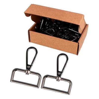 VELOX Mosquetón Anilla Rectangular Zamak Níquel Negro 30 mm. 40u. VELOX Mosquetón Anilla Rectangular Zamak Níquel Negro 30 mm. 40u.