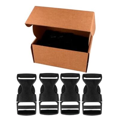 VELOX Broche Doble Plástico Negro 19 mm. 110u. VELOX Broche Doble Plástico Negro 19 mm. 110u.
