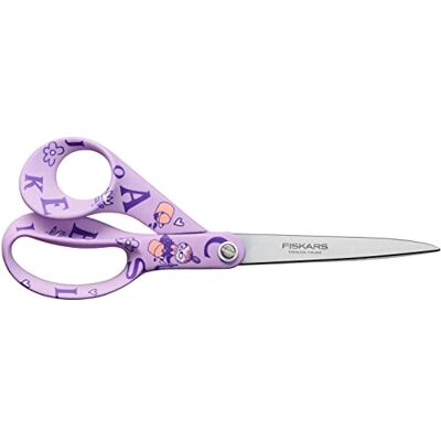 Fiskars X Mumin Tijeras multiusos con diseño Mumin, Para diestros, Longitud: 21 cm, Hojas de acero inoxidable, ABC, Fiskars X Mumin Tijeras multiusos con diseño Mumin, Para diestros, Longitud: 21 cm, Hojas de acero inoxidable, ABC,