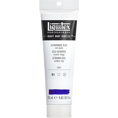 Liquitex Acrílico Heavy Body pintura acrílica para bellas artes de cuerpo espeso calidad profesional, color azul ultramar (matiz rojo) 138 ml Liquitex Acrílico Heavy Body pintura acrílica para bellas artes de cuerpo espeso calidad profesional, color azul ultramar (matiz rojo) 138 ml