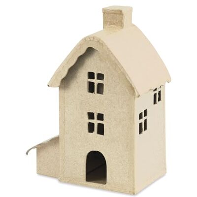 décopatch Clairefontaine ES – Casa alta para decorar en papel maché marrón – Decoración – DIY y ocio creativo – 13 x 7,5 x 16,5 cm décopatch Clairefontaine ES – Casa alta para decorar en papel maché marrón – Decoración – DIY y ocio creativo – 13 x 7,5 x 16,5 cm