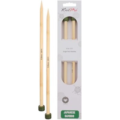 KnitPro - Bambú 33 cm 8 mm US11 - Knitting Needles KnitPro - Bambú 33 cm 8 mm US11 - Knitting Needles