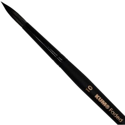 KUM Pincel para acuarela Faded redondo, tamaño 10 KUM Pincel para acuarela Faded redondo, tamaño 10