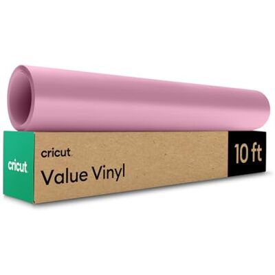 Cricut Vinilo Adhesivo Permanente Rollo de Vinilo para 30.5 cm x 3 m Rosa Vinilo Permanente para Manualidades, Decoración, Ventanas y Paredes Cricut Vinilo Adhesivo Permanente Rollo de Vinilo para 30.5 cm x 3 m Rosa Vinilo Permanente para Manualidades, Decoración, Ventanas y Paredes
