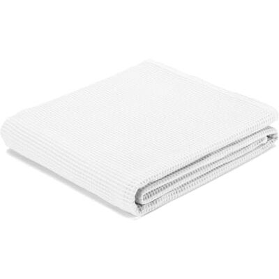 ECOMMERC3 Tejido Gofrado Waffle 100% Algodón 500x150 cm Color Blanco Tela para Costura Decoración y DIY Fabricado en España ECOMMERC3 Tejido Gofrado Waffle 100% Algodón 500x150 cm Color Blanco Tela para Costura Decoración y DIY Fabricado en España