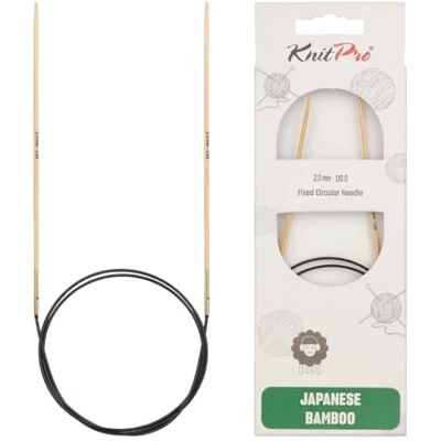 Aguja de tejer de bambú KnitPro 80cm US0 Aguja de tejer de bambú KnitPro 80cm US0