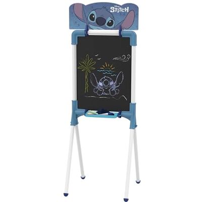 Chicos Pizarra Infantil Stitch 2 en 1 Pizarra con caballete Incluye accesorios y plantillas de Stitch A partir de 3 4 5 Años () Chicos Pizarra Infantil Stitch 2 en 1 Pizarra con caballete Incluye accesorios y plantillas de Stitch A partir de 3 4 5 Años ()