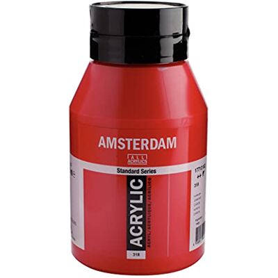 Amsterdam Bote acrílico de la serie estándar 1000 ml Carmín 318 (17713182) Amsterdam Bote acrílico de la serie estándar 1000 ml Carmín 318 (17713182)
