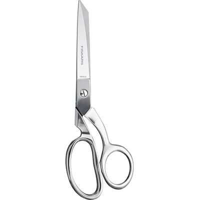 Fiskars Tijeras forjadas de acero inoxidable de 8 pulgadas, tijeras de papel y tela para oficina, artes y manualidades, color plateado Fiskars Tijeras forjadas de acero inoxidable de 8 pulgadas, tijeras de papel y tela para oficina, artes y manualidades, color plateado