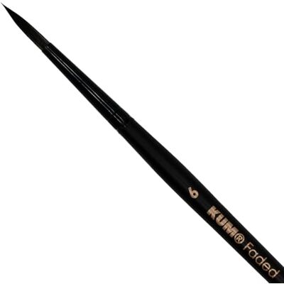 KUM Pincel para Acuarela Faded Redondo, tamaño 6 KUM Pincel para Acuarela Faded Redondo, tamaño 6