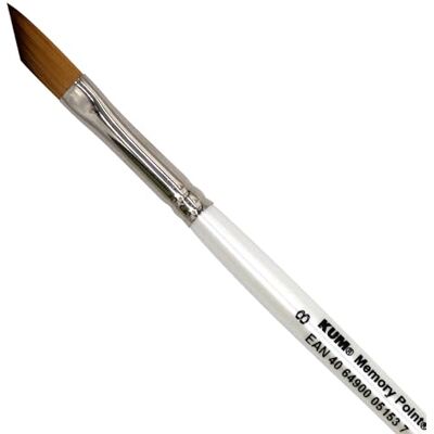 KUM Pincel para acuarela Memory Point, angular, tamaño 8 Pinceles para artistas, material artístico para la pintura en acuarela y Watercolor KUM Pincel para acuarela Memory Point, angular, tamaño 8 Pinceles para artistas, material artístico para la pintura en acuarela y Watercolor