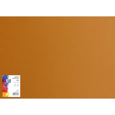 Oxford Cartón de dibujo de 50 x 70 cm/cartón para manualidades, DIN B2, cartón B2, papel para manualidades, 225 g/m², cartón Bristol, 25 hojas, color marrón, 25 unidades Oxford Cartón de dibujo de 50 x 70 cm/cartón para manualidades, DIN B2, cartón B2, papel para manualidades, 225 g/m², cartón Bristol, 25 hojas, color marrón, 25 unidades