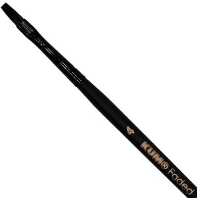 KUM Pincel para acuarela Faded, plano, tamaño 4 KUM Pincel para acuarela Faded, plano, tamaño 4