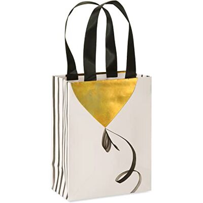 Papyrus Bolsa mediana de regalo de cumpleaños, globo dorado (1 bolsa) Papyrus Bolsa mediana de regalo de cumpleaños, globo dorado (1 bolsa)