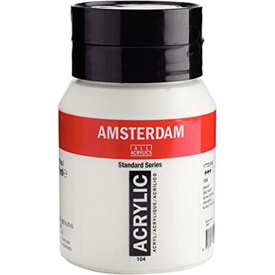 Amsterdam Standard Series Colores Acrílicos Bote 500 ml Blanco de Cinc 104 (17721042) Amsterdam Standard Series Colores Acrílicos Bote 500 ml Blanco de Cinc 104 (17721042)
