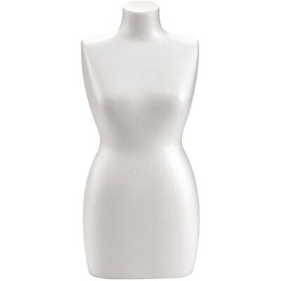 GLOREX poliestireno Torso, Blanco, 7 x 5 x 5 cm GLOREX poliestireno Torso, Blanco, 7 x 5 x 5 cm