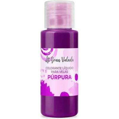 GRAN VELADA Colorante Líquido para Velas Purpura 250 ml Listo para Usar Ideal para Velas Artesanales Versátil en Diseños GRAN VELADA Colorante Líquido para Velas Purpura 250 ml Listo para Usar Ideal para Velas Artesanales Versátil en Diseños