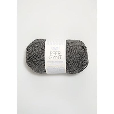 Sandnes Garn Ovillo de lana (50 gramos por ovillo), color gris oscuro Sandnes Garn Ovillo de lana (50 gramos por ovillo), color gris oscuro