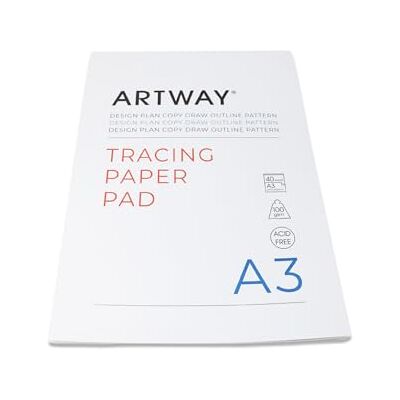 ARTWAY Bloc de calco premium – A3 – pesado 100 g/m² – 40 hojas ARTWAY Bloc de calco premium – A3 – pesado 100 g/m² – 40 hojas