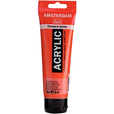 Amsterdam Standard Series Colores Acrílicos Tubo 120 ml Rojo Naftol Claro 398 (17093982) Amsterdam Standard Series Colores Acrílicos Tubo 120 ml Rojo Naftol Claro 398 (17093982)