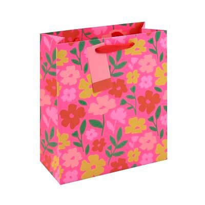 Eurowrap Floral néon, sac moyen 21,5x10,2x25,3 cm Paq de 6 Eurowrap Floral néon, sac moyen 21,5x10,2x25,3 cm Paq de 6