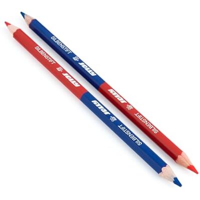 JOLLY Lápices de sílabas, caja plegable, 12 lápices de colores rojo y azul para separar sílabas, dos minas de color en un bolígrafo, para principiantes, preescolar, escuela, concentración JOLLY Lápices de sílabas, caja plegable, 12 lápices de colores rojo y azul para separar sílabas, dos minas de color en un bolígrafo, para principiantes, preescolar, escuela, concentración