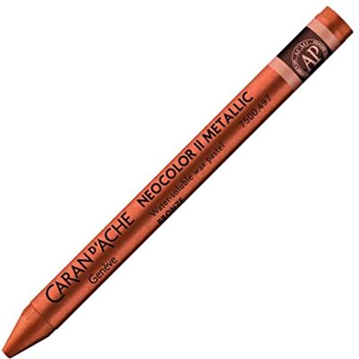 Caran d'Ache NEOCOLOR II 497 Bronce/Metal Bronce () / Pastel 10 unidades (1er Pack)/ de cera soluble en agua/para papel, cartón, vidrio, madera, cuero, tela piedra Caran d'Ache NEOCOLOR II 497 Bronce/Metal Bronce () / Pastel 10 unidades (1er Pack)/ de cera soluble en agua/para papel, cartón, vidrio, madera, cuero, tela piedra
