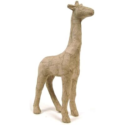 décopatch Lote de 5 soportes de papel marrón pulpado 9 x 3 x 15 cm, jirafa décopatch Lote de 5 soportes de papel marrón pulpado 9 x 3 x 15 cm, jirafa