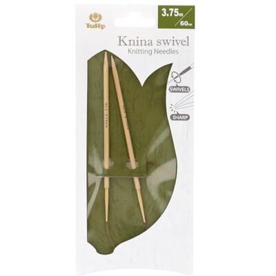 Tulip Knina Agujas Circulares Giratorias de 60 cm 3.75 mm 1 Unidad Tulip Knina Agujas Circulares Giratorias de 60 cm 3.75 mm 1 Unidad