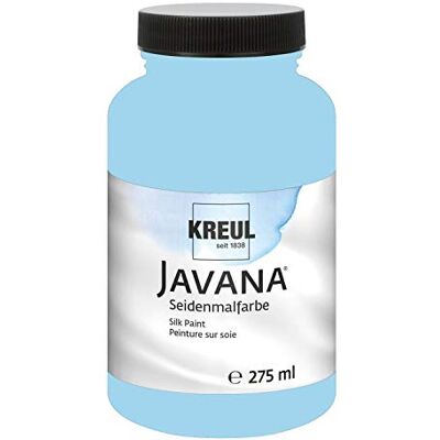 KREUL 8133-275 Javana pintura para seda 275 ml, azul cielo, pintura al agua altamente pigmentada y brillante, con un carácter líquido fluido, penetra profundamente en las fibras KREUL 8133-275 Javana pintura para seda 275 ml, azul cielo, pintura al agua altamente pigmentada y brillante, con un carácter líquido fluido, penetra profundamente en las fibras
