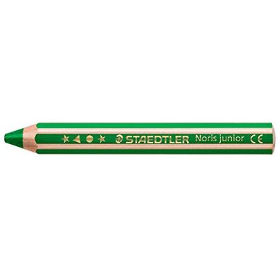 STAEDTLER Noris Junior 140-5 Lápiz de colores (3 en 1, 6 unidades), color verde STAEDTLER Noris Junior 140-5 Lápiz de colores (3 en 1, 6 unidades), color verde