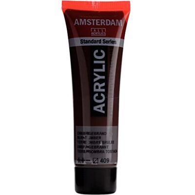 Amsterdam Pintura acrílica Serie Estándar Tierra sombra tostada 409 Tubo 20 ml Semitransparente Excelente resistencia a la luz Viscosidad media Acabado satinado Amsterdam Pintura acrílica Serie Estándar Tierra sombra tostada 409 Tubo 20 ml Semitransparente Excelente resistencia a la luz Viscosidad media Acabado satinado