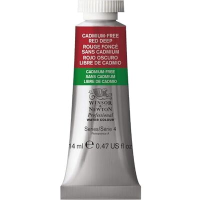 Winsor & Newton Acuarela Profesional Pintura de Acuarela, Alta Luminosidad, Resistente a la Luz, Calidad de Archivo, Tubo de 14 ML, Color Rojo Oscuro Libre De Cadmio Winsor & Newton Acuarela Profesional Pintura de Acuarela, Alta Luminosidad, Resistente a la Luz, Calidad de Archivo, Tubo de 14 ML, Color Rojo Oscuro Libre De Cadmio