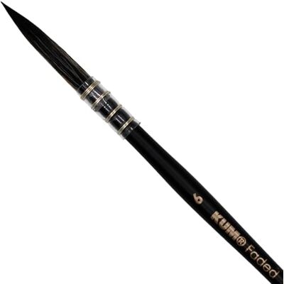 KUM Pincel para acuarela Faded French Rigger, tamaño 6 KUM Pincel para acuarela Faded French Rigger, tamaño 6