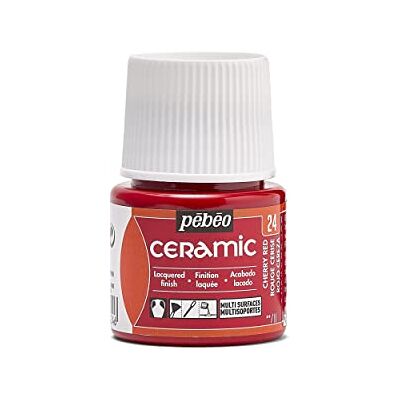 PEBEO 3253103 peinture a froid céramique flacon de 45ml rouge PEBEO 3253103 peinture a froid céramique flacon de 45ml rouge
