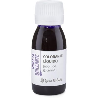 GRAN VELADA Colorante Jabón Glicerina Violeta Brillante: Crea Jabones Llamativos y Vibrantes con Nuestro Colorante Líquido 250 ml GRAN VELADA Colorante Jabón Glicerina Violeta Brillante: Crea Jabones Llamativos y Vibrantes con Nuestro Colorante Líquido 250 ml