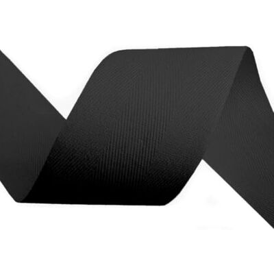 cyclingcolors cinta de sarga de algodón en espiga ancho 50mm x longitud 50m, negro cyclingcolors cinta de sarga de algodón en espiga ancho 50mm x longitud 50m, negro