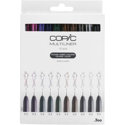 COPIC MULTILINER 10 PC SET COLOURED COPIC MULTILINER 10 PC SET COLOURED