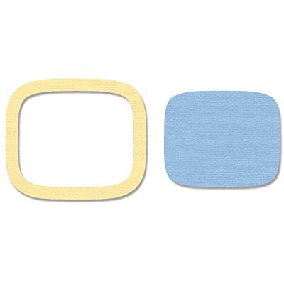 Sizzix Set de Troqueles Framelits (2 unidades, redondeado) Sizzix Set de Troqueles Framelits (2 unidades, redondeado)