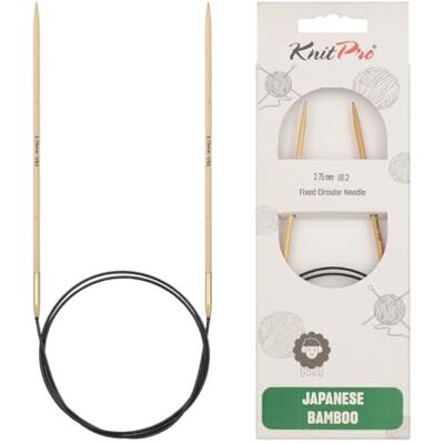 KnitPro - Bamboo Circular Needle - 80 cm - 2,75 mm US2 - Aguja de tejer KnitPro - Bamboo Circular Needle - 80 cm - 2,75 mm US2 - Aguja de tejer