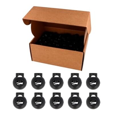 VELOX Terminal Cordón Plástico Negro 6 mm. 500u. VELOX Terminal Cordón Plástico Negro 6 mm. 500u.