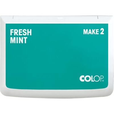 COLOP Tampón de tinta MAKE 2 Fresh Mint 70 x 110 mm, cojín para sellos manuales tradicionales y sellos creativos COLOP Tampón de tinta MAKE 2 Fresh Mint 70 x 110 mm, cojín para sellos manuales tradicionales y sellos creativos